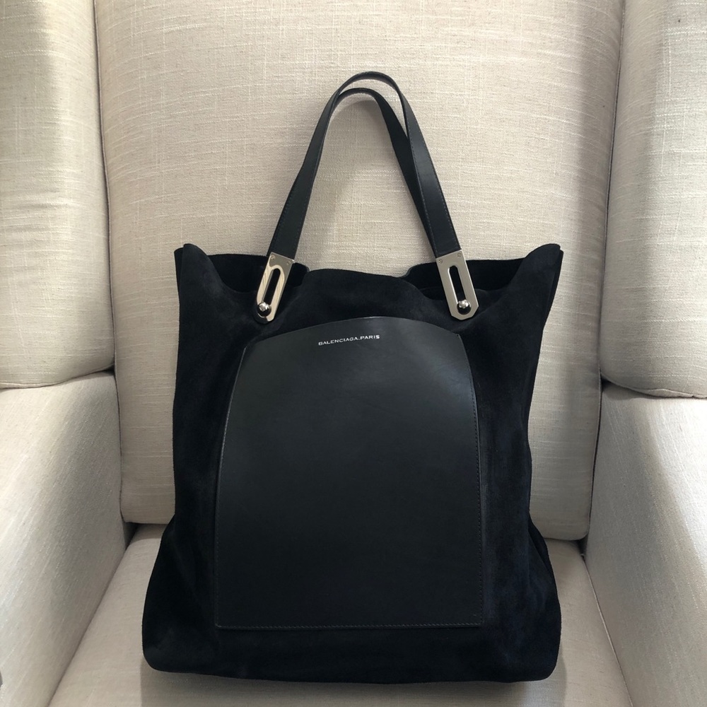 Balenciaga suede hobo